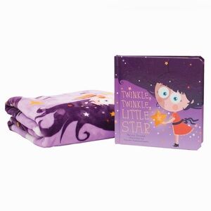 2-Piece Twinkle Twinkle Little Star Book & Blanket Baby Newborn Gift Set NEW